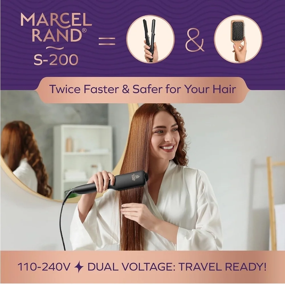 Marcel Rand Dual Voltage Hair Straightening Brush